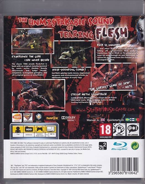 Splatterhouse - PS3 (A Grade) (Genbrug)